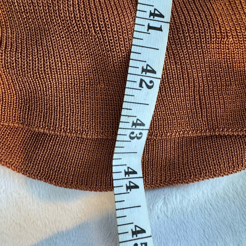 Free People Bodycon Knit Midi Dress in Rust Size Small Festival Summer Bohemian - Picture 13 of 14